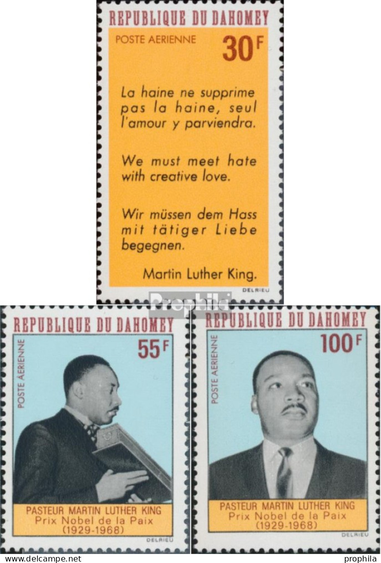 Dahomey 346-348 (kompl.Ausg.) Postfrisch 1968 Martin Luther King - Bénin – Dahomey (1960-...)