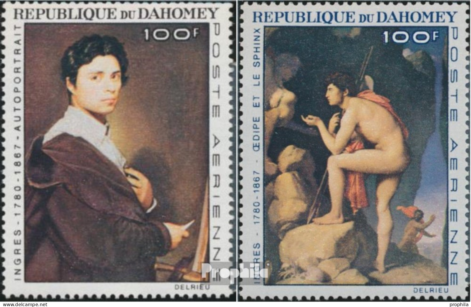 Dahomey 307-308 (kompl.Ausg.) Postfrisch 1967 Gemälde Von J. Ingres - Bénin – Dahomey (1960-...)