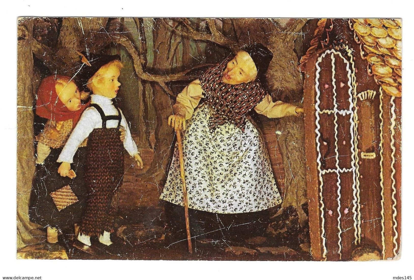 Miniature Hansel And Gretel Phoebes Little Wax Works Museum Pocono Mountains PA Postcard - Vertellingen, Fabels & Legenden