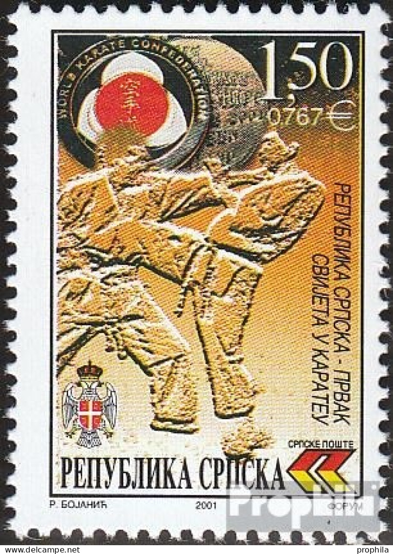 Bosnien - Serbische Republ. 211 (kompl.Ausg.) Postfrisch 2001 Karate-WM - Serbia