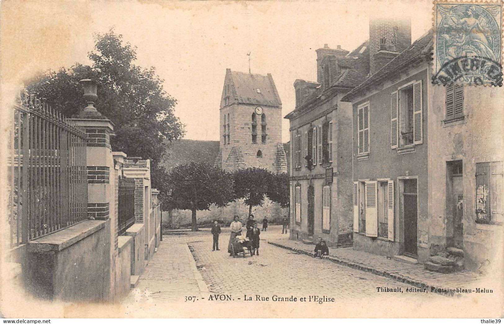 Avon Rue Grande église Canton Fontainebleau 307 Thibault - Avon