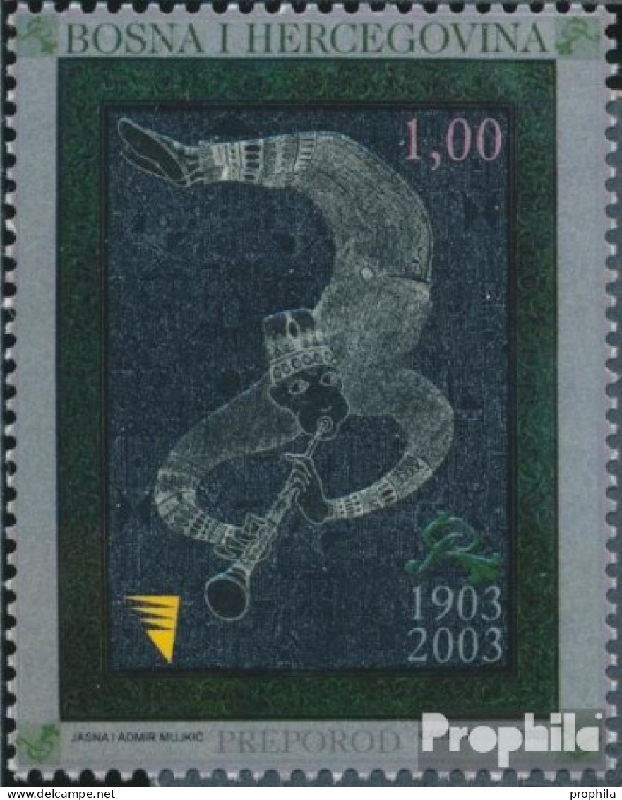 Bosnien-Herzegowina 294 (kompl.Ausg.) Postfrisch 2003 Kulturvereinigung - Bosnia Herzegovina