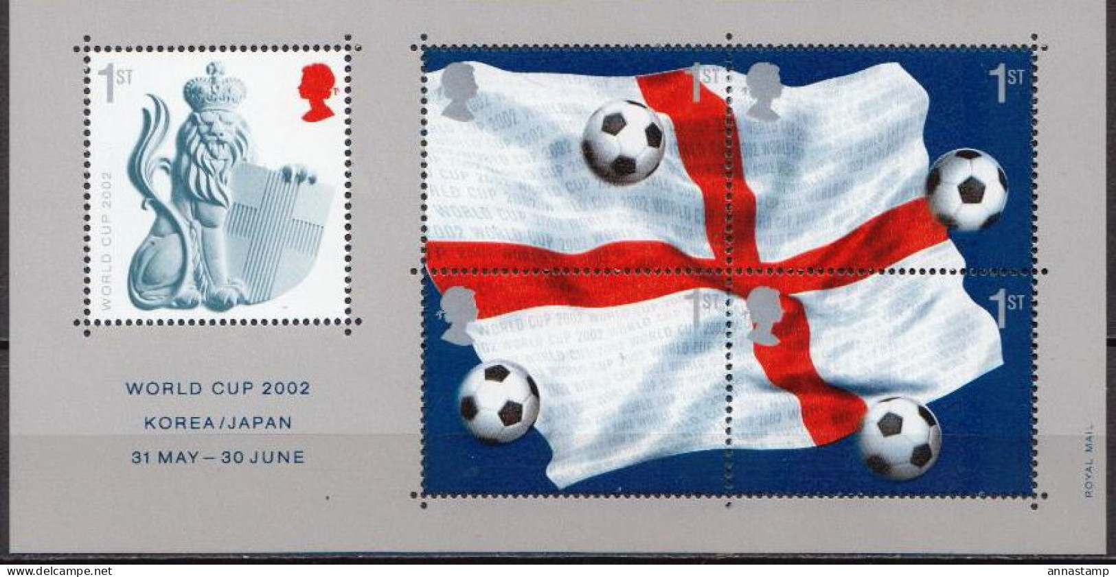 Great Britain MNH SS - 2002 – Corea Del Sur / Japón