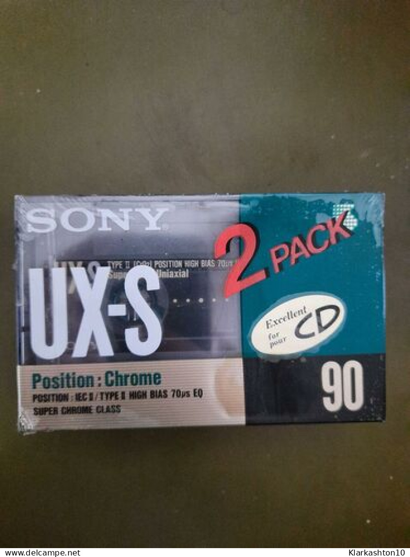 K7 Audio : Sony UXS - Type II 2 Pack (NEUF SOUS BLISTER) - Audiocassette