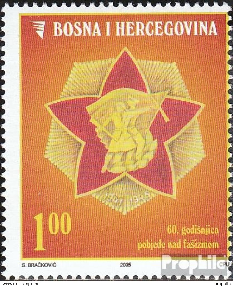 Bosnien-Herzegowina 418 (kompl.Ausg.) Postfrisch 2005 Beendigung 2. Weltkrieg - Bosnia And Herzegovina