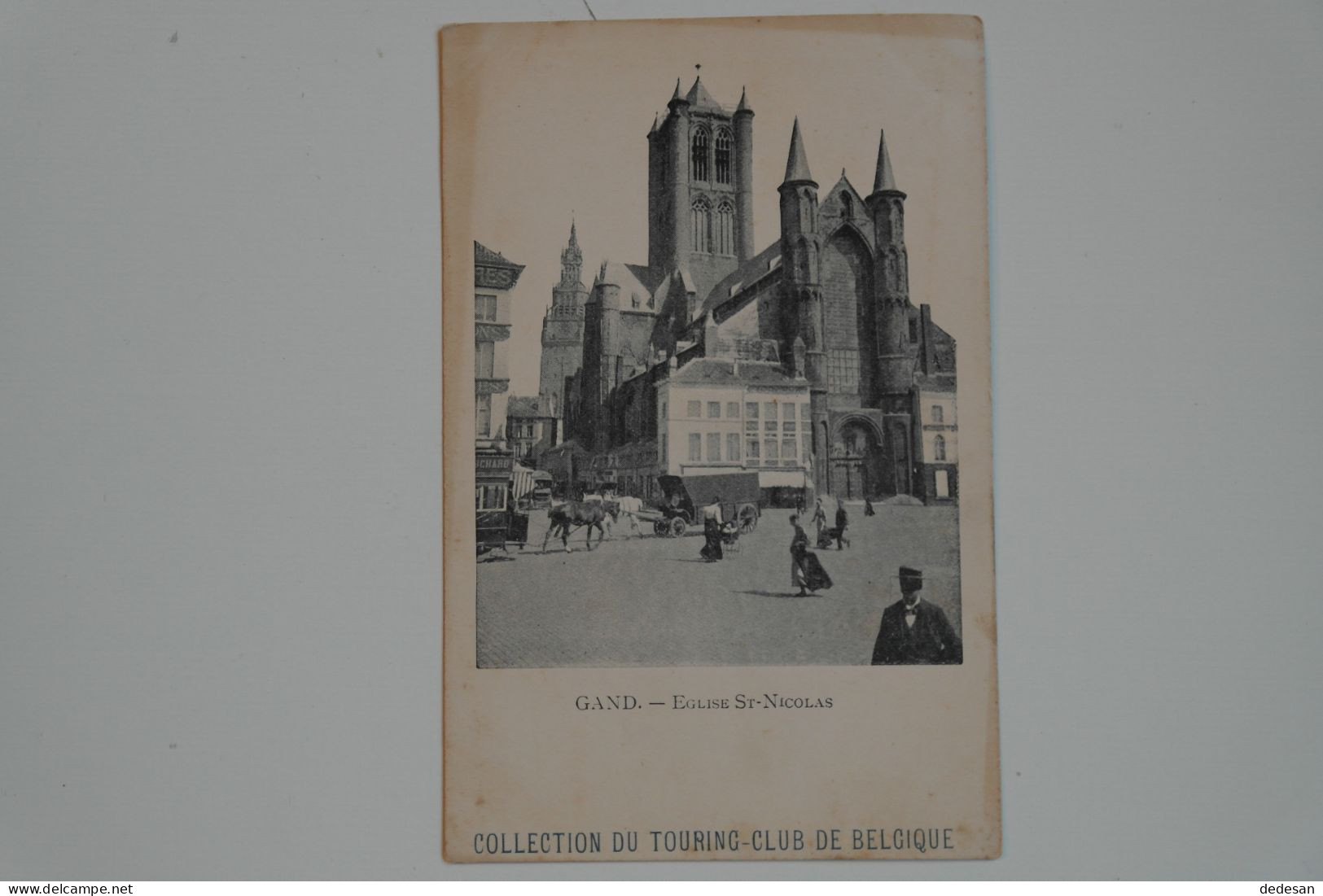 CPA Sépia GAND Eglise St Nicolas - Collection Touring Club Belgique - CHA02 - Gent