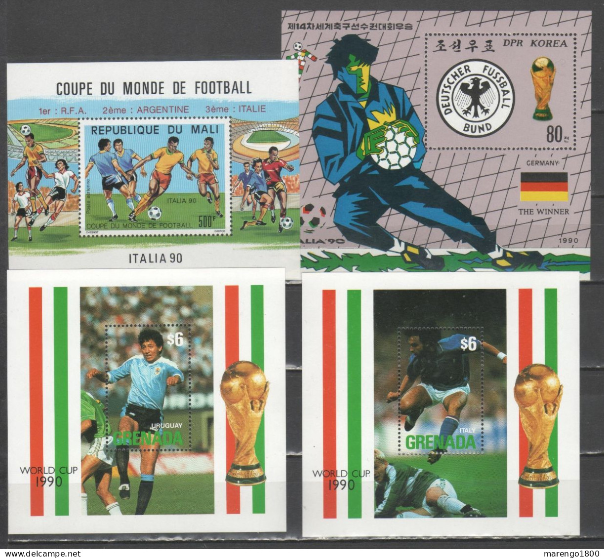 Campionati Calcio Italia 90 - Lotto 4 Bf           (g9647) - 1990 – Italien