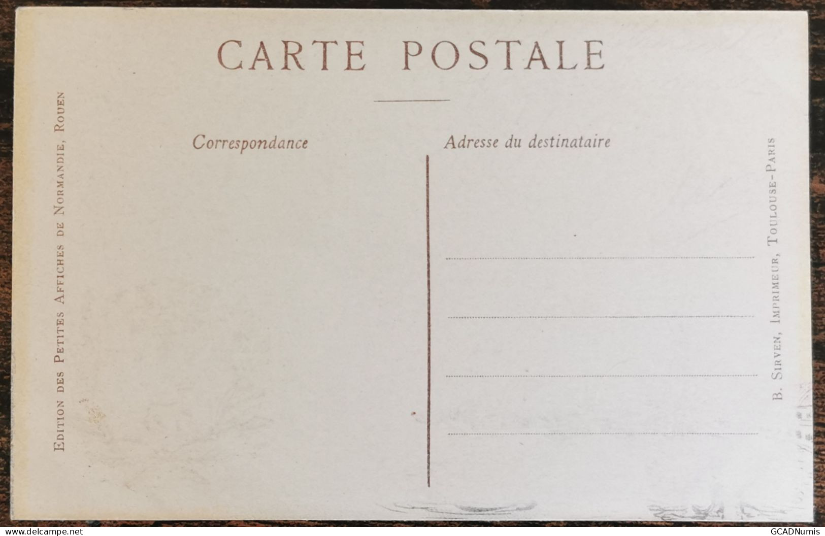 CARTE POSTALE Billet 1 Franc Chambre De Commerce De BREST - Finistère - Brest