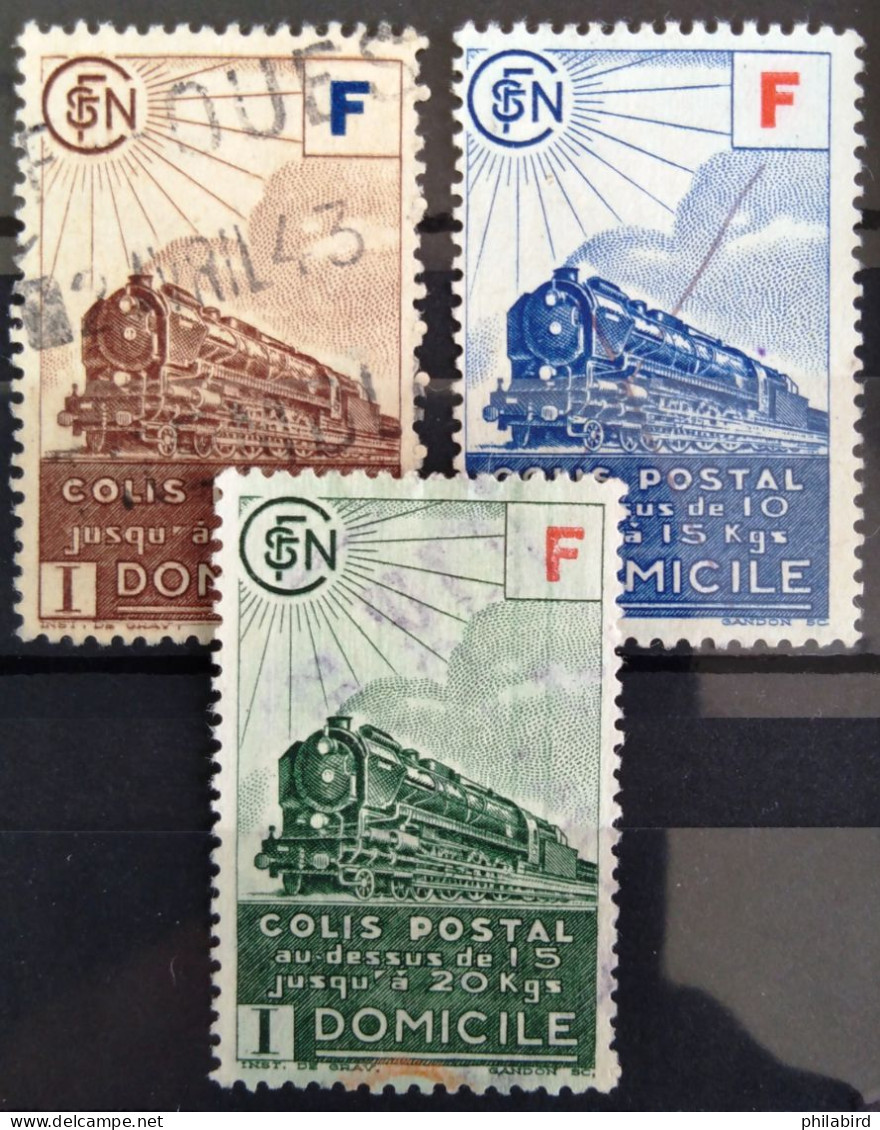 FRANCE                          COLIS POSTAUX   N° 200/202                        OBLITERE - Used