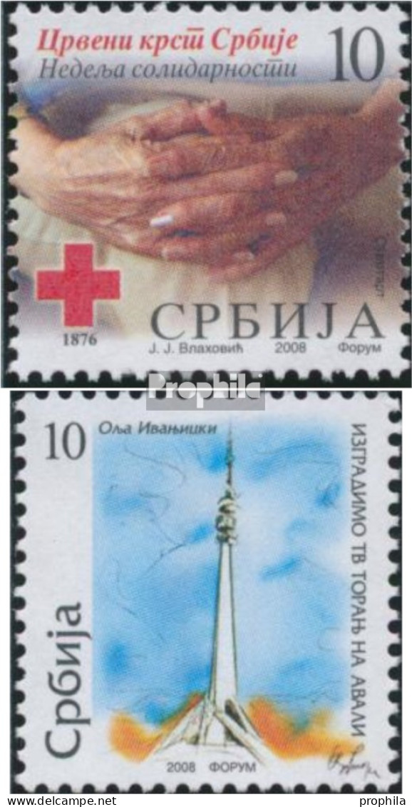 Serbien Z20,Z23 (kompl.Ausg.) Postfrisch 2008 Zwangszuschlag - Serbia