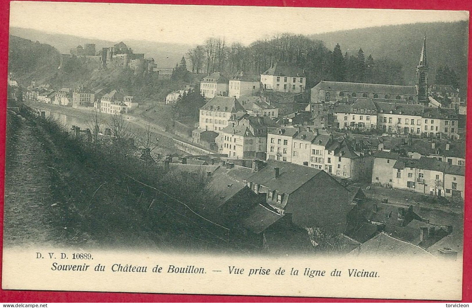 C.P. Bouillon = Vue  Prise  De La Ligne  Du  Vicinal - Bouillon