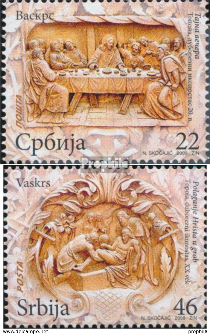 Serbien 285-286 (kompl.Ausg.) Postfrisch 2009 Ostern - Serbia