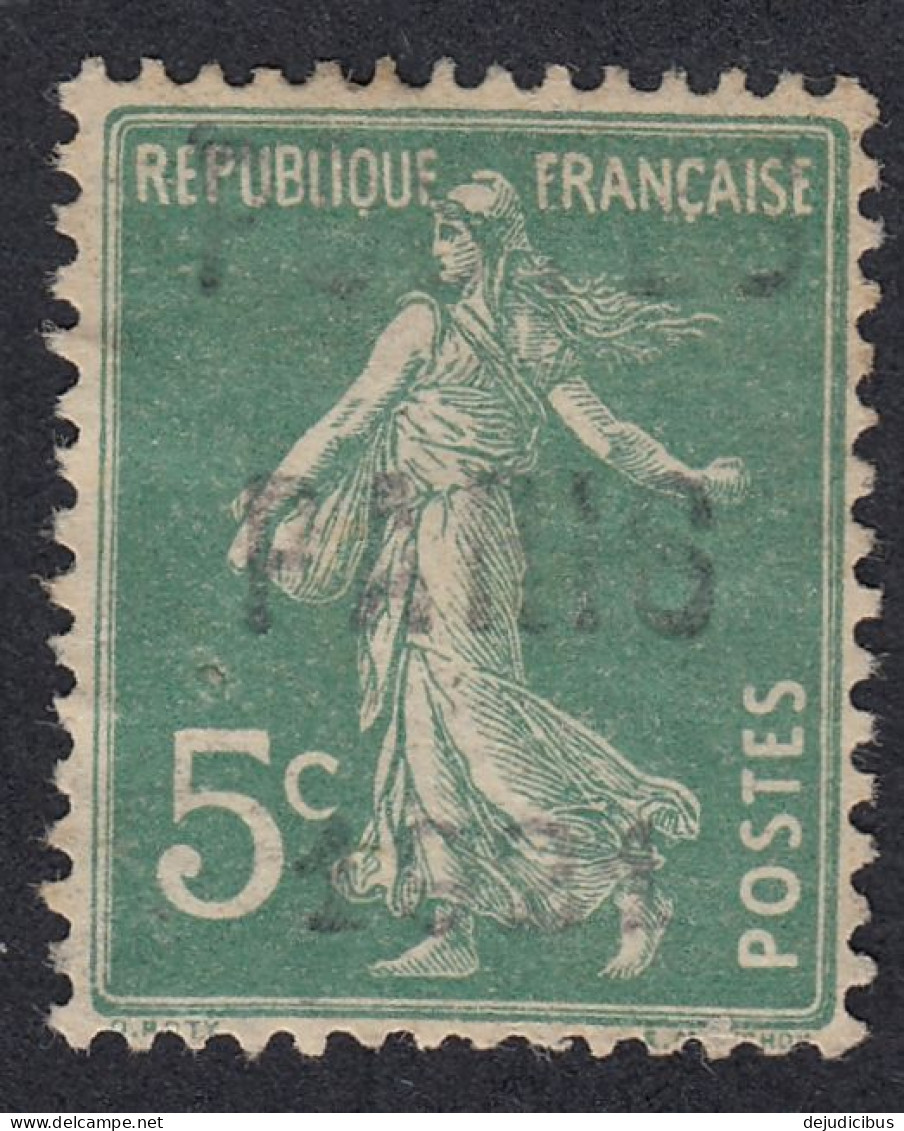 FRANCE - 1921  - Preobliterato Yvert 24 (ex 137), Nuovo Con Gomma Danneggiata . Sovrastampa POSTES PARIS 1921 - 1893-1947