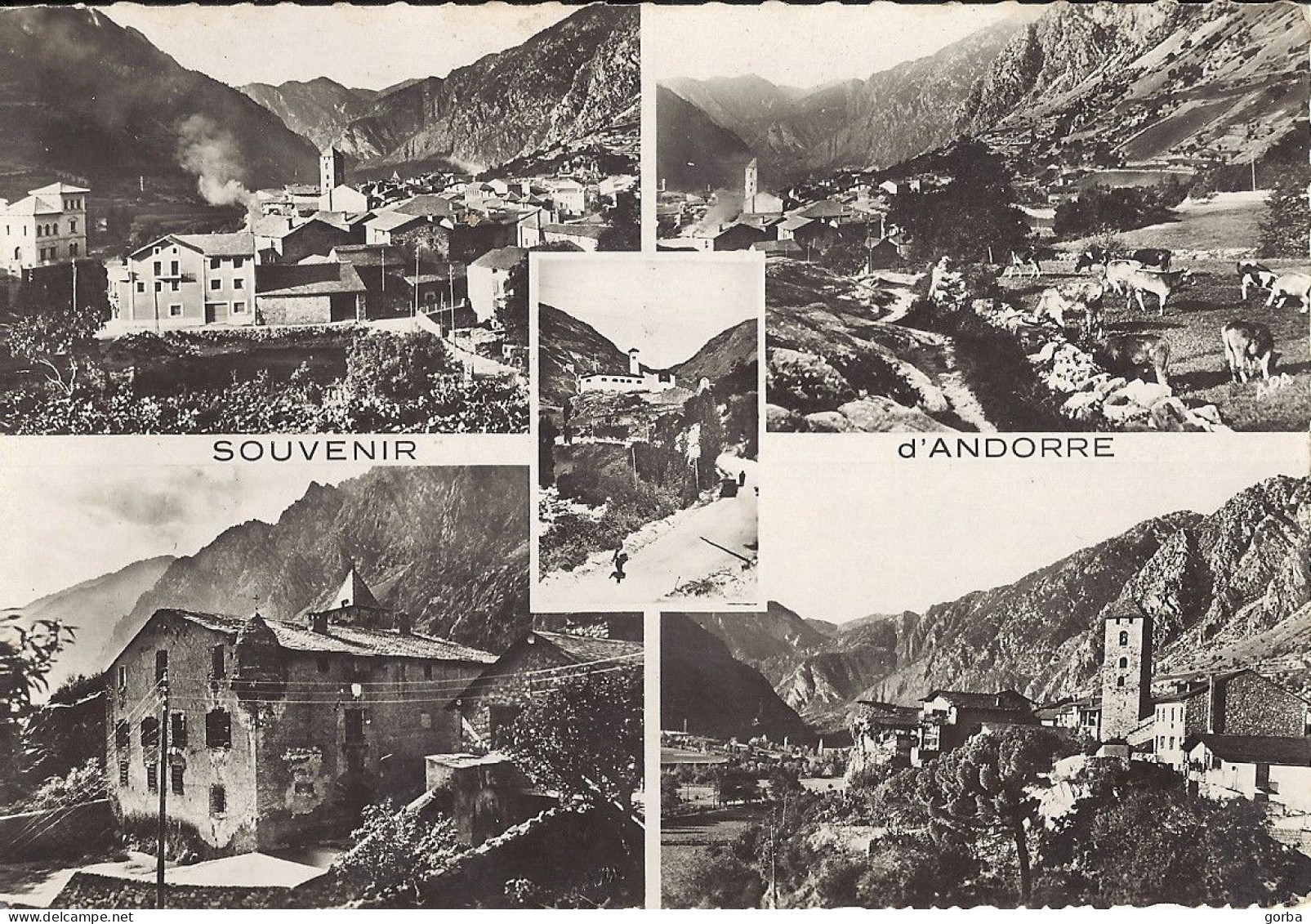 *CPSM - ANDORRE - Souvenir D'Andorre (N Et B) - Andorra