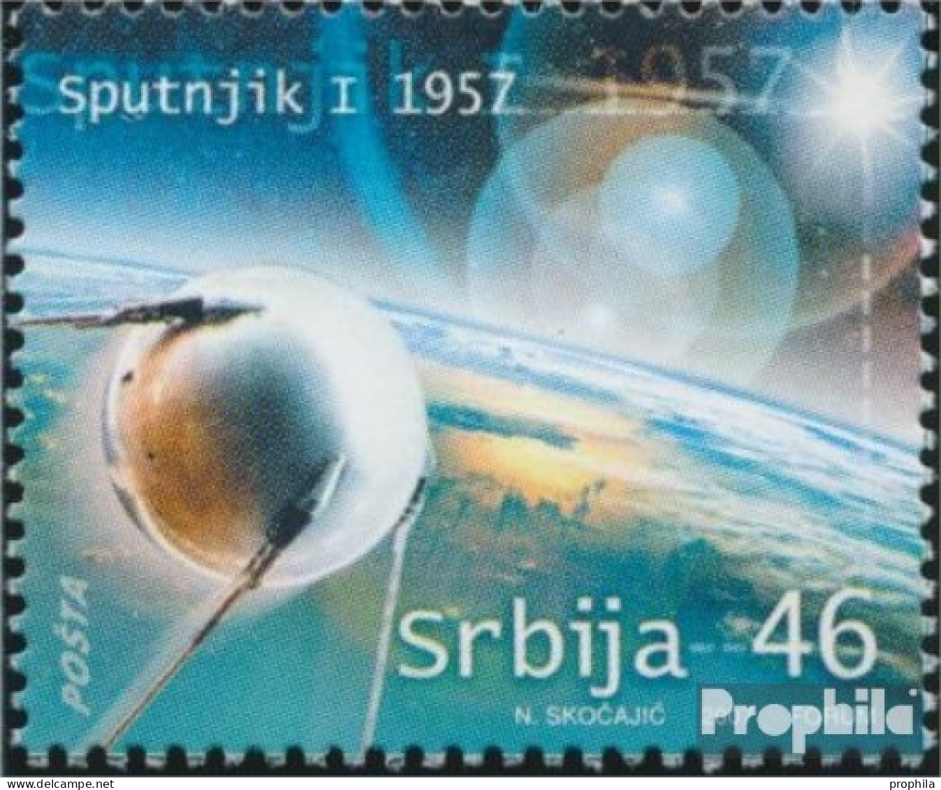 Serbien 220 (kompl.Ausg.) Postfrisch 2007 Weltraumfahrt - Serbie