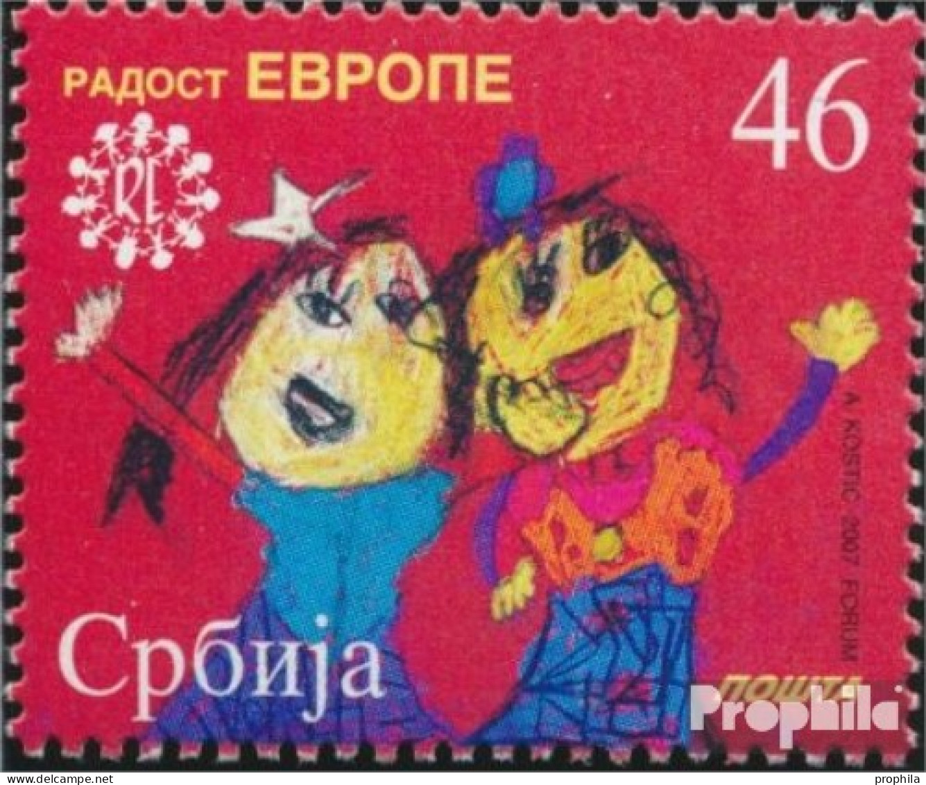 Serbien 219 (kompl.Ausg.) Postfrisch 2007 Kindertreffen Freude Europas - Serbia