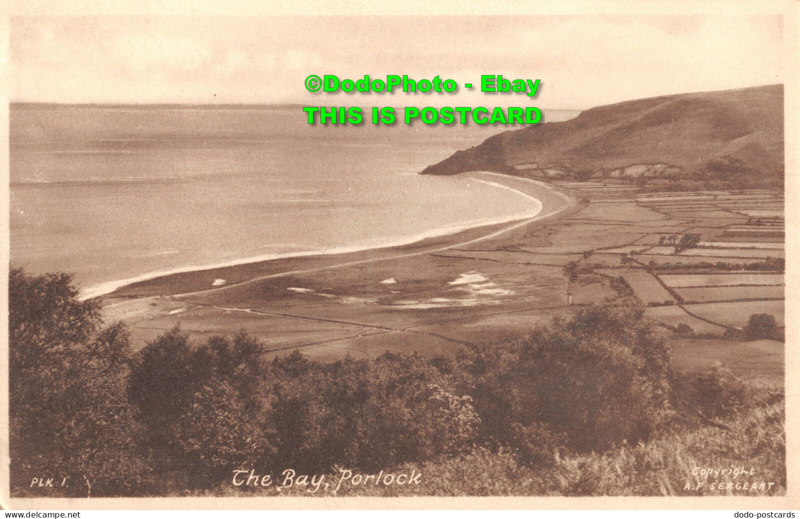 R430615 PLK. 1. The Bay. Porlock. A. F. Sergeant. Friths Series - Wereld