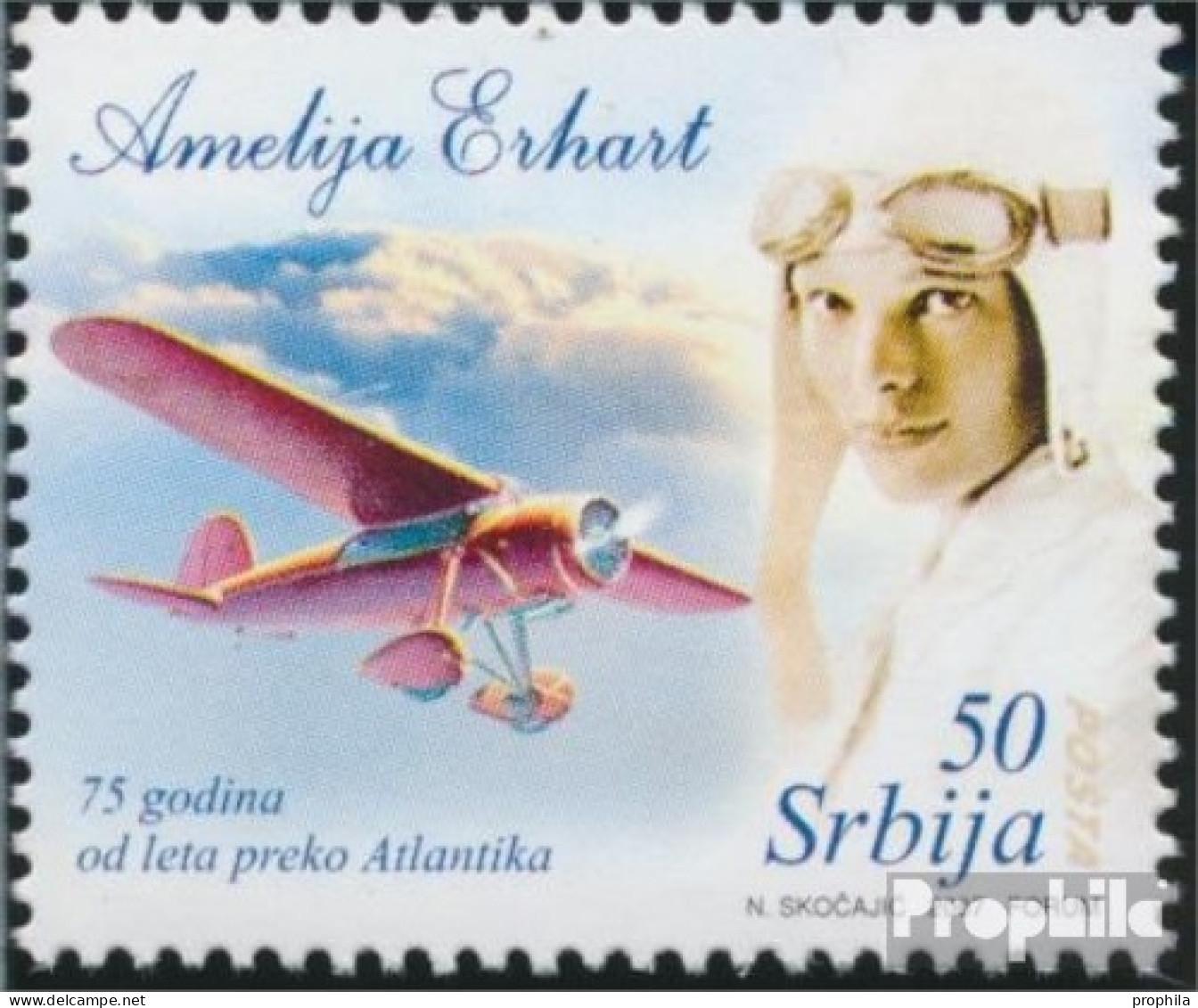 Serbien 199 (kompl.Ausg.) Postfrisch 2007 Amelia Earhart - Servië