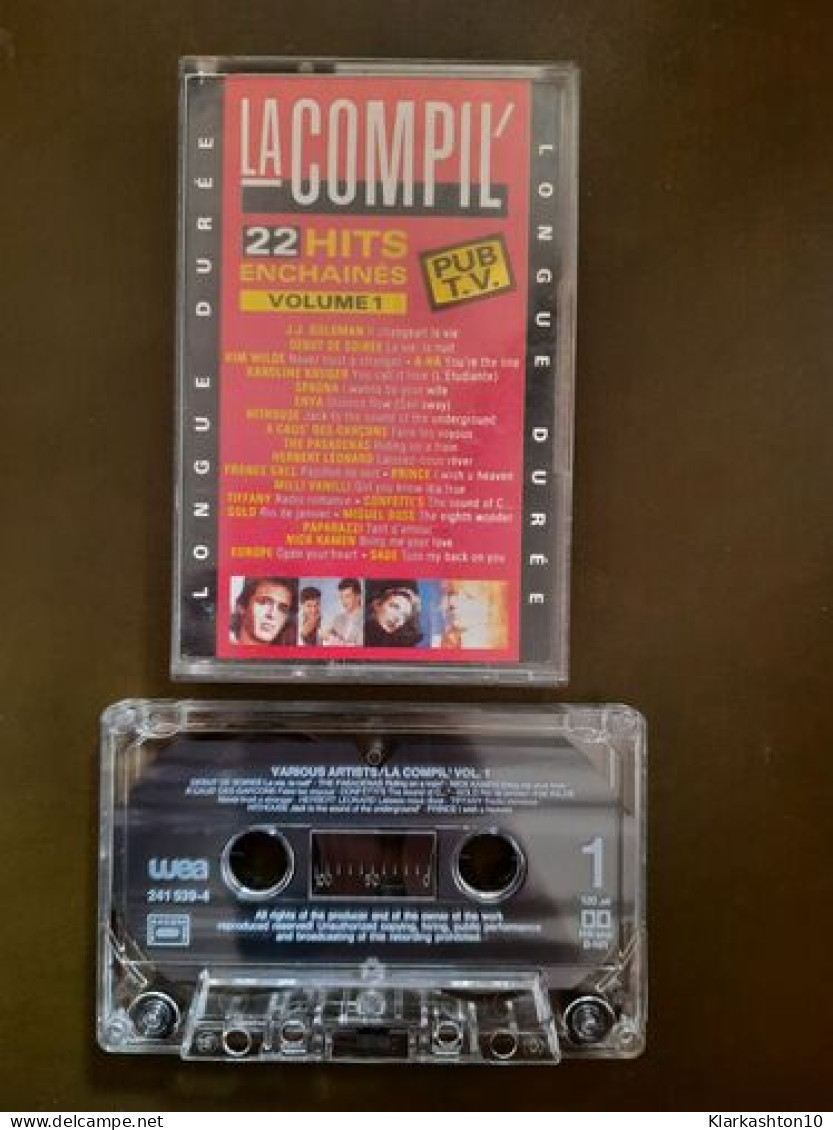 K7 Audio : La Compil : 22 Hits Enchainés Vol. 1 - Cassette