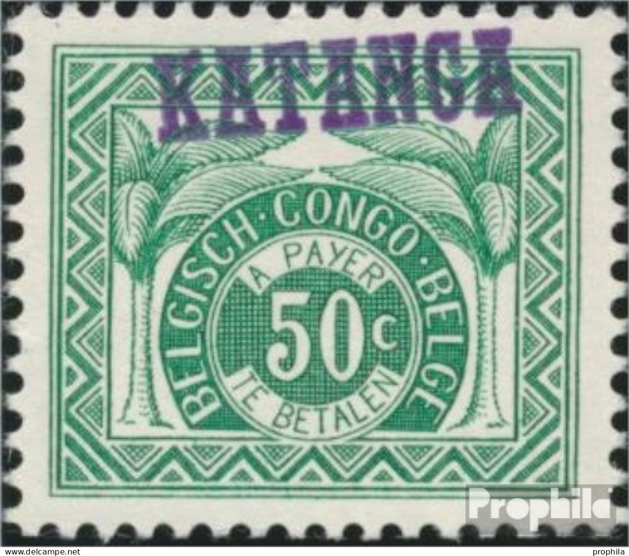 Katanga P3F Postfrisch 1960 Portomarken - Katanga