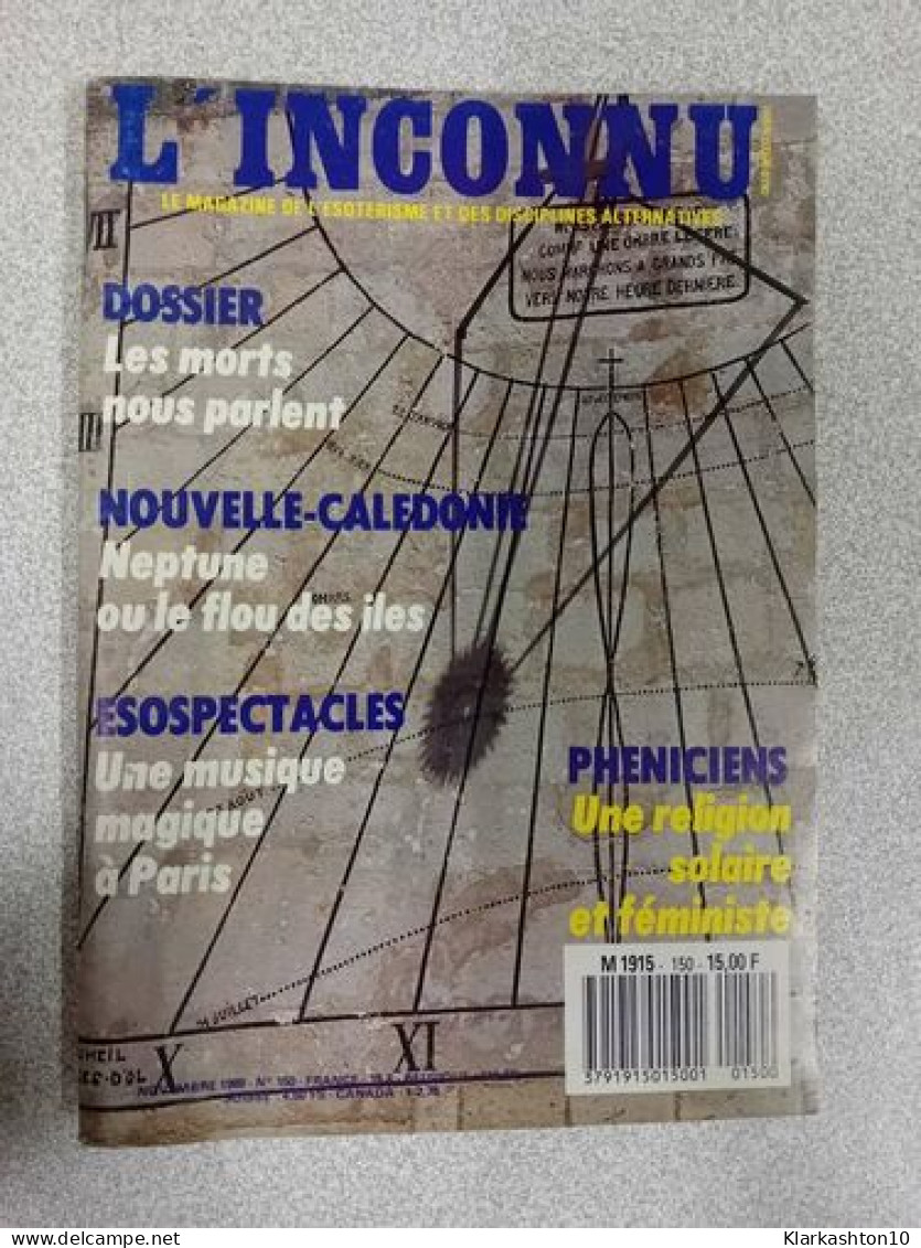 L'Inconnu Nº 150 / Novembre 1988 - Non Classés