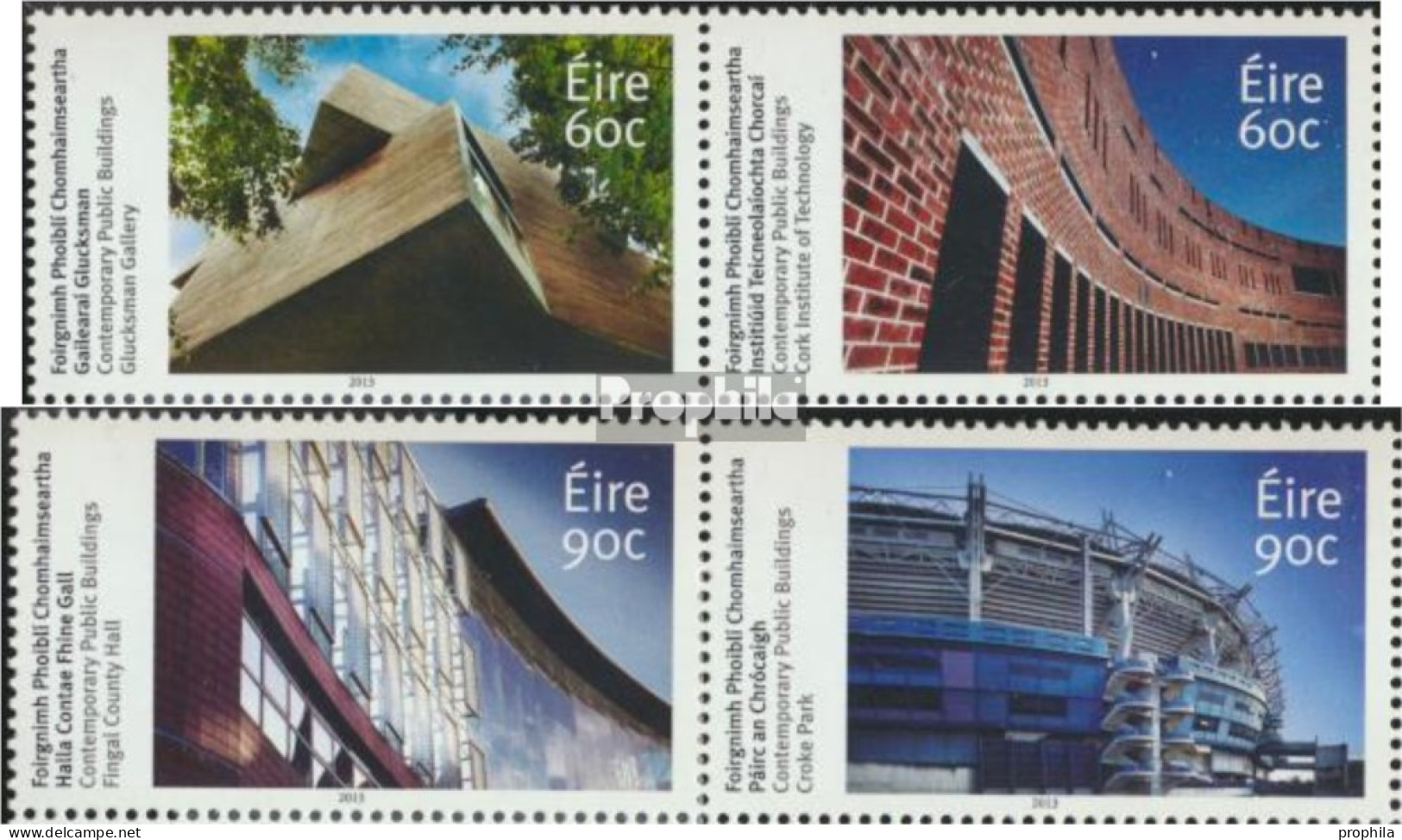 Irland 2071-2074 Paare (kompl.Ausg.) Postfrisch 2013 Öffentliche Gebäude - Unused Stamps