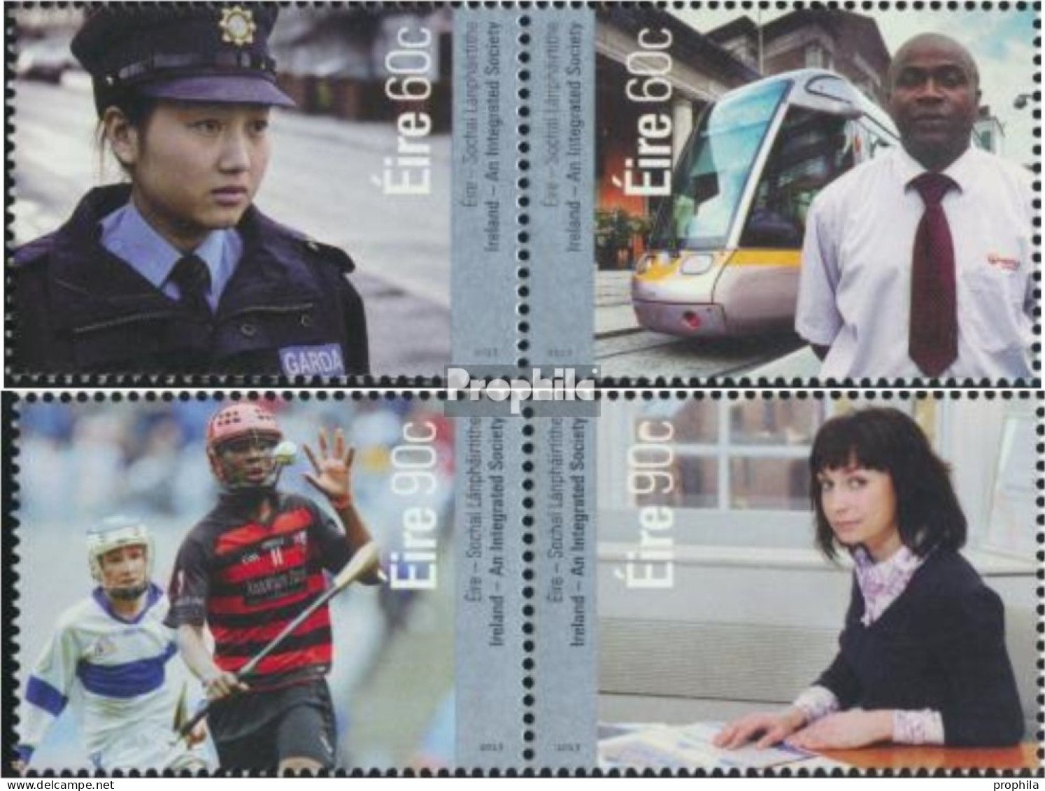 Irland 2066-2069 Paare (kompl.Ausg.) Postfrisch 2013 Eine Integrationsgesellschaft - Unused Stamps