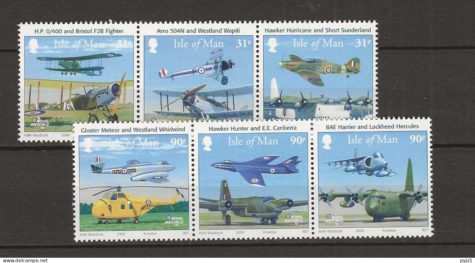 2008 MNH Isle Of Man Mi 1421-26 Postfris** - Man (Insel)