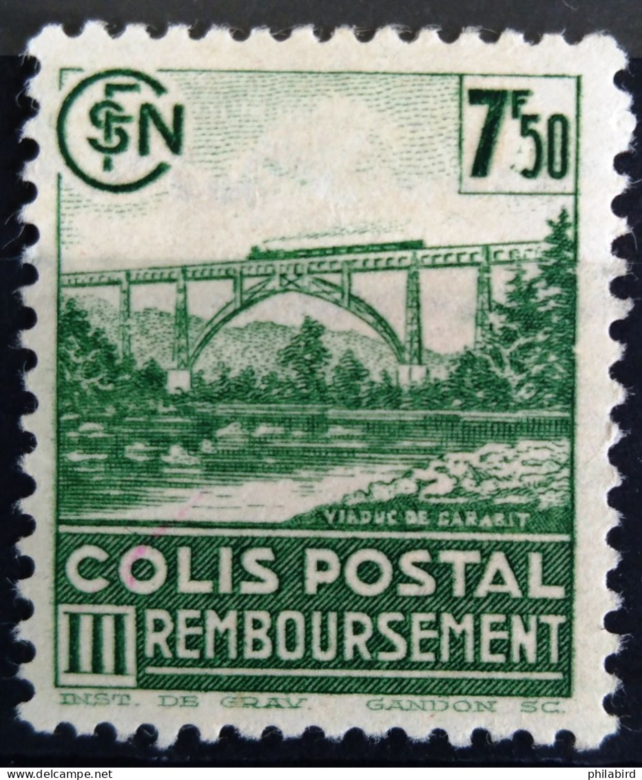 FRANCE                          COLIS POSTAUX   N° 190 B                        NEUF* - Ungebraucht