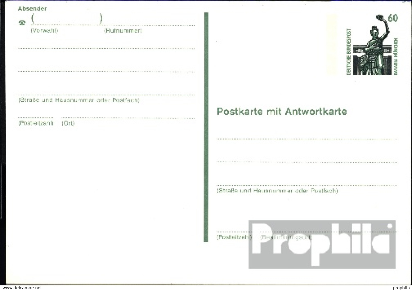 BRD P143I Amtliche Postkarte Gefälligkeitsgestempelt Gebraucht 1989 Sehenswürdigkeiten - Other & Unclassified