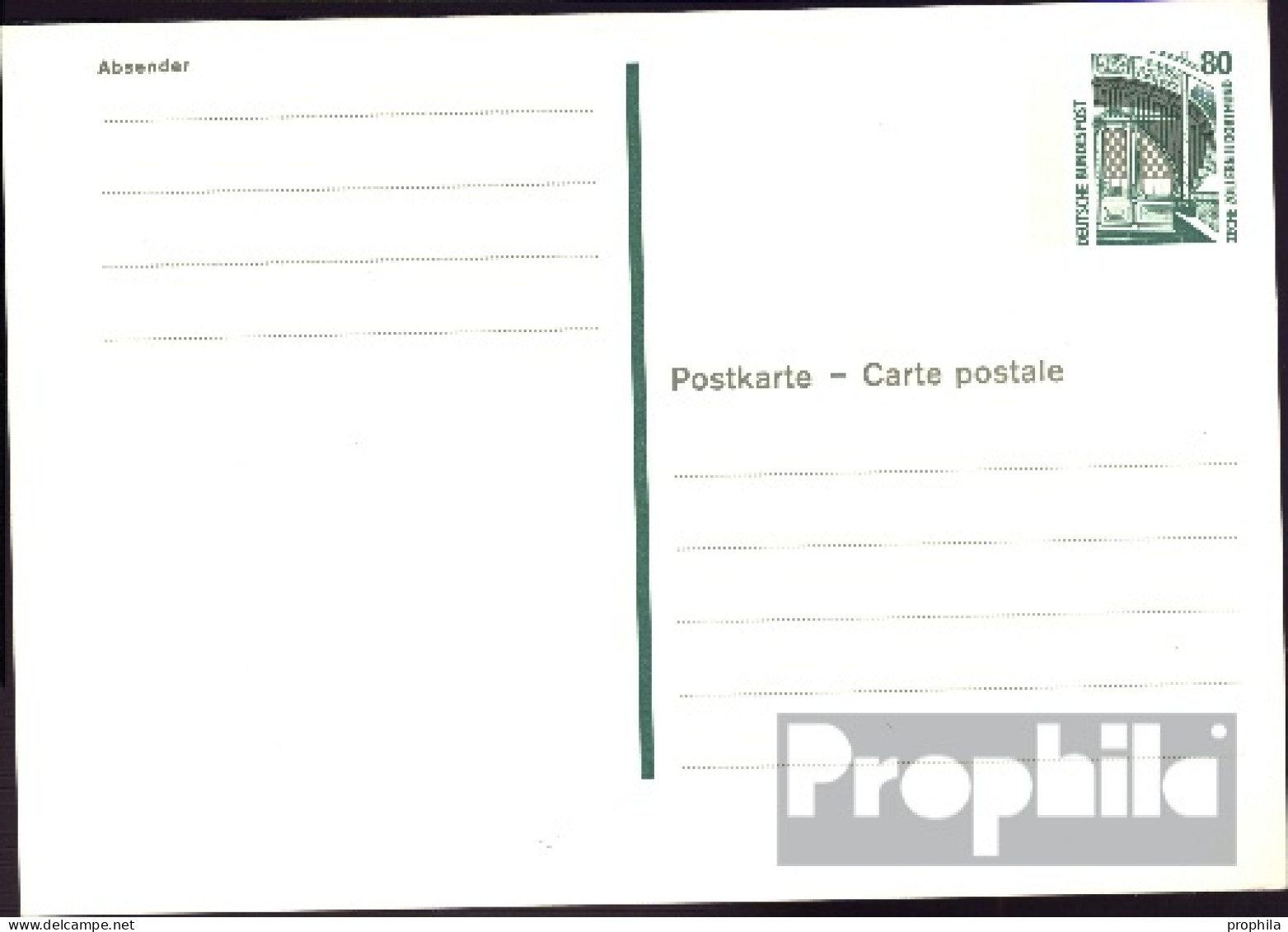 BRD P142 Amtliche Postkarte Gefälligkeitsgestempelt Gebraucht 1989 Sehenswürdigkeiten - Autres & Non Classés