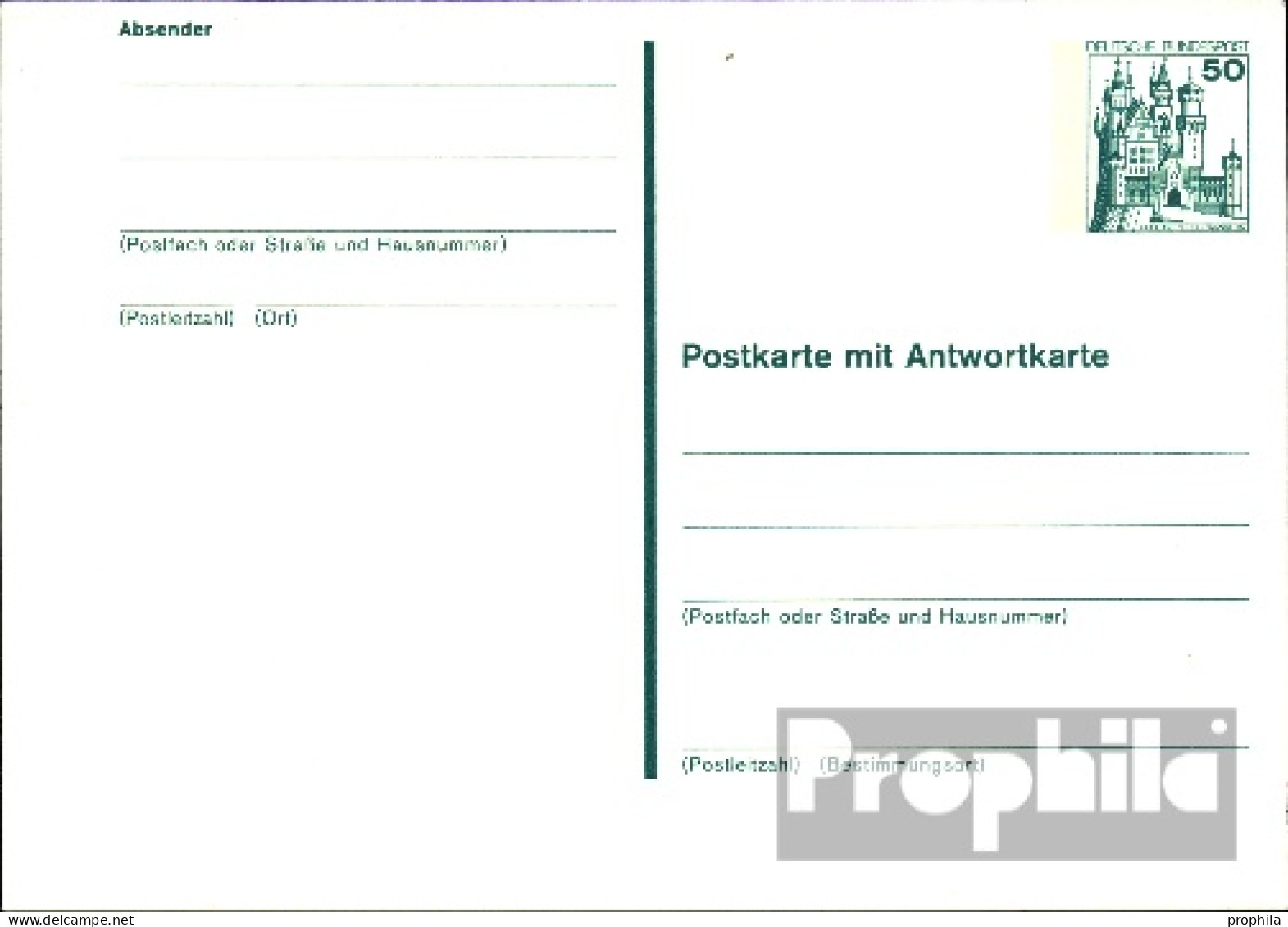 BRD P128 Amtliche Postkarte Gefälligkeitsgestempelt Gebraucht 1979 Burgen U. Schlösser - Altri & Non Classificati