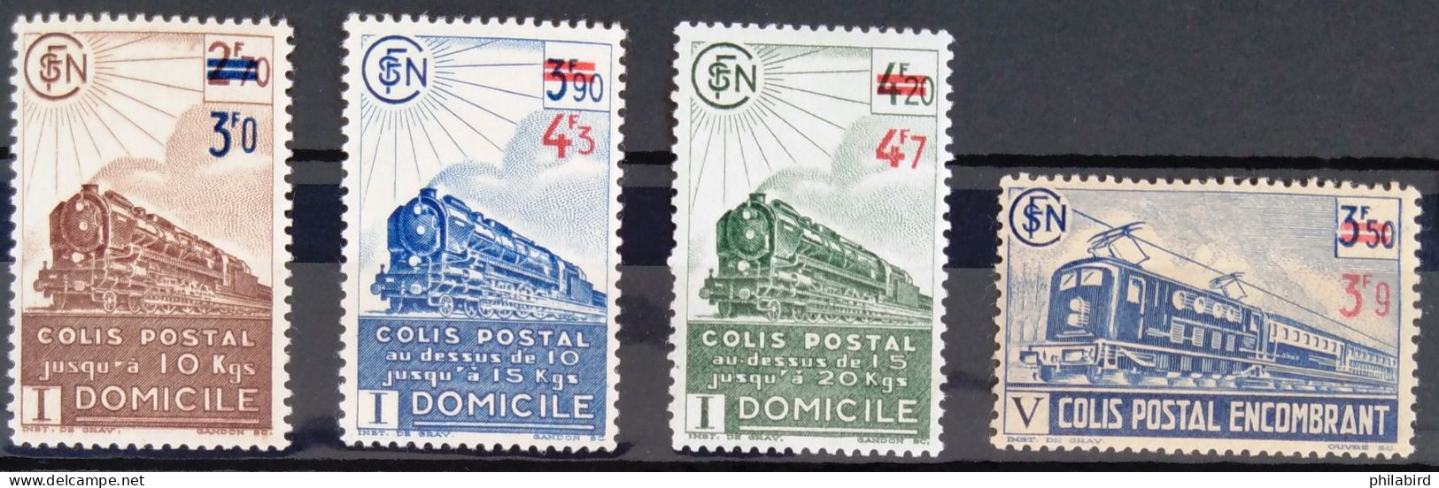 FRANCE                          COLIS POSTAUX   N° 204/207                        NEUF* - Mint/Hinged