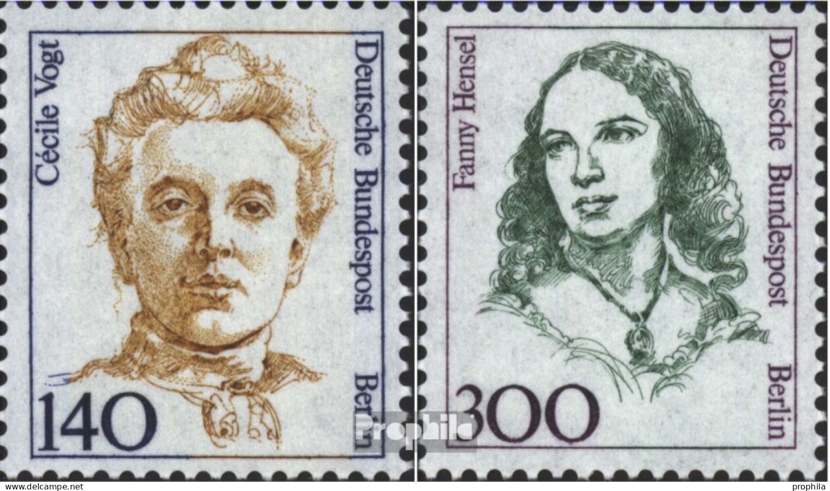 Berlin (West) 848-849 (kompl.Ausg.) Ersttagsblatt 1989 Frauen - Vogt, Hensel - 1. Tag - FDC (Ersttagblätter)