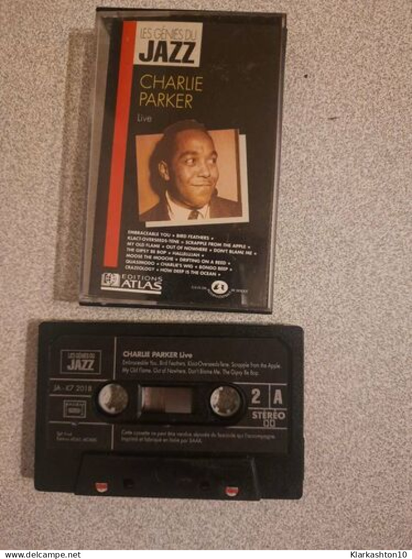 K7 Audio : Les Génies Du Jazz - Charlie Parker - Cassettes Audio