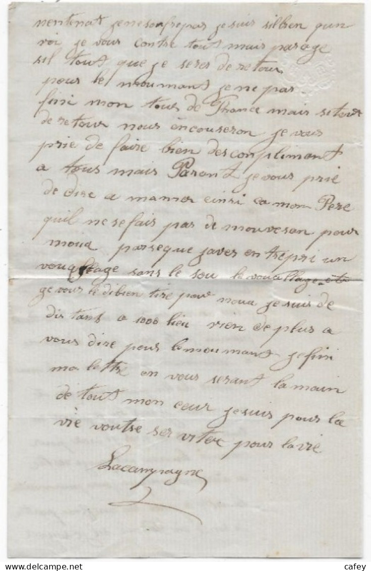 Guerre 1870 Lettre D'un Prisonnier De Guerre évadé De La PRUSSE "arrivé Entre Les Mains De La RUSSIE" POLOGNE Juin 1871 - Guerre De 1870