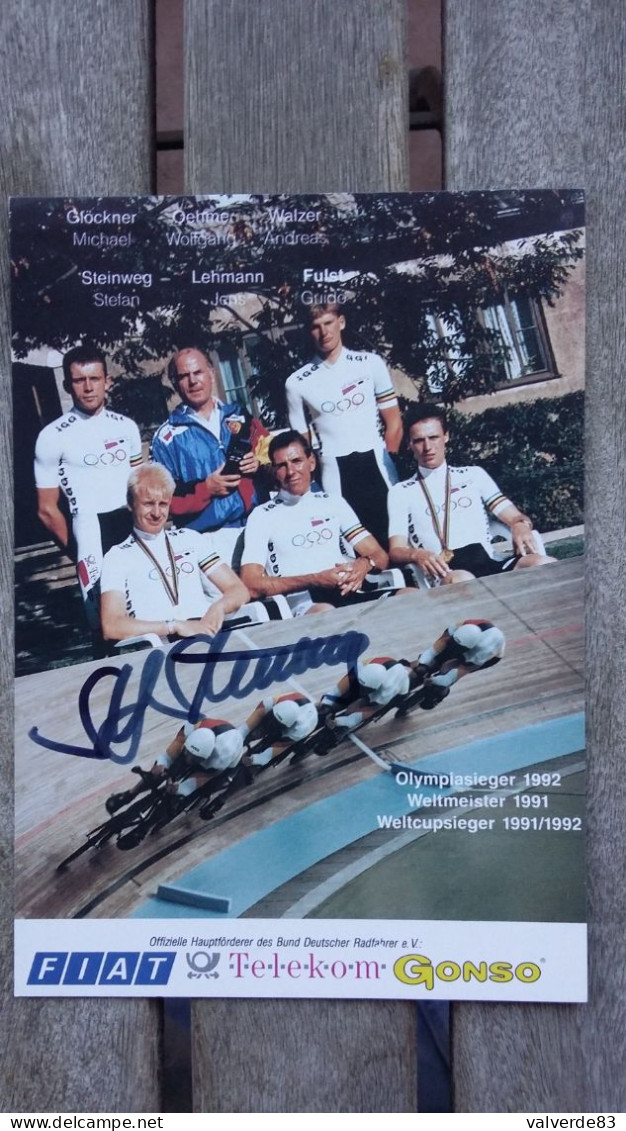 Cyclisme - Champions Olympiques Allemands 1992 Signé - Ciclismo