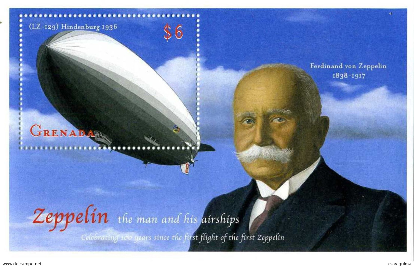 Grenada - 2000 - Zeppelin  - Yv Bf 538 - Zeppelin