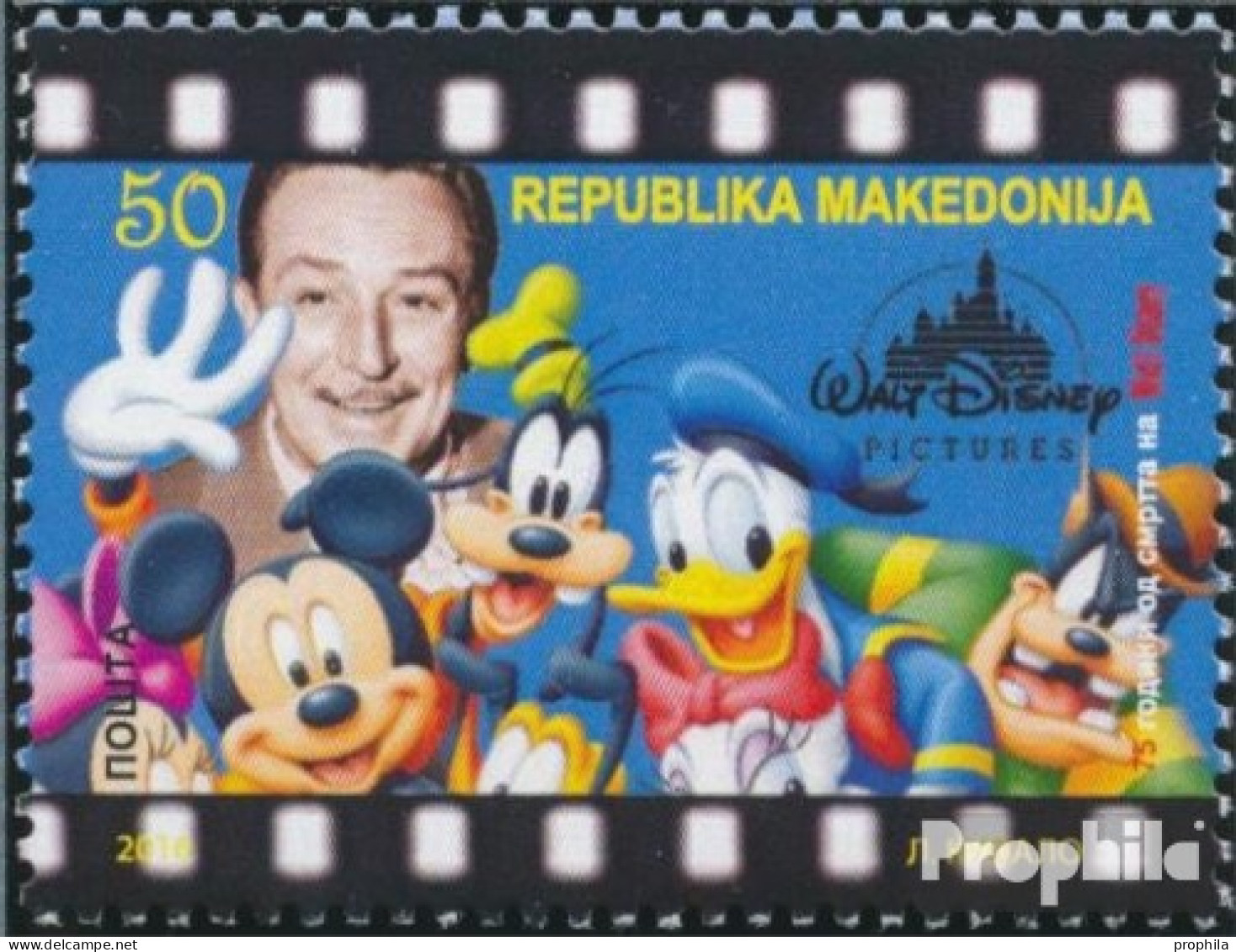 Makedonien 777 (kompl.Ausg.) Postfrisch 2016 Walt Disney - Macedonie