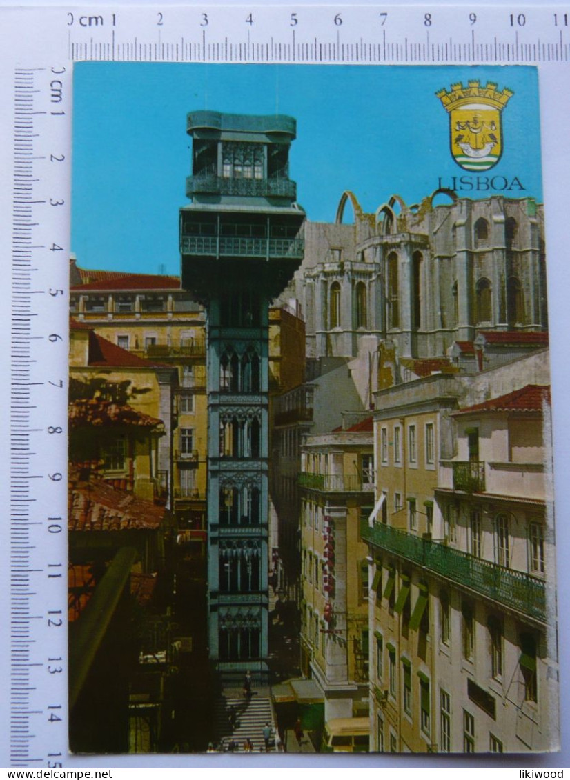 Lisbon, Lisboa - Elevador (elevator) De Santa Justa - Portugal, República Portuguesa - Lisboa