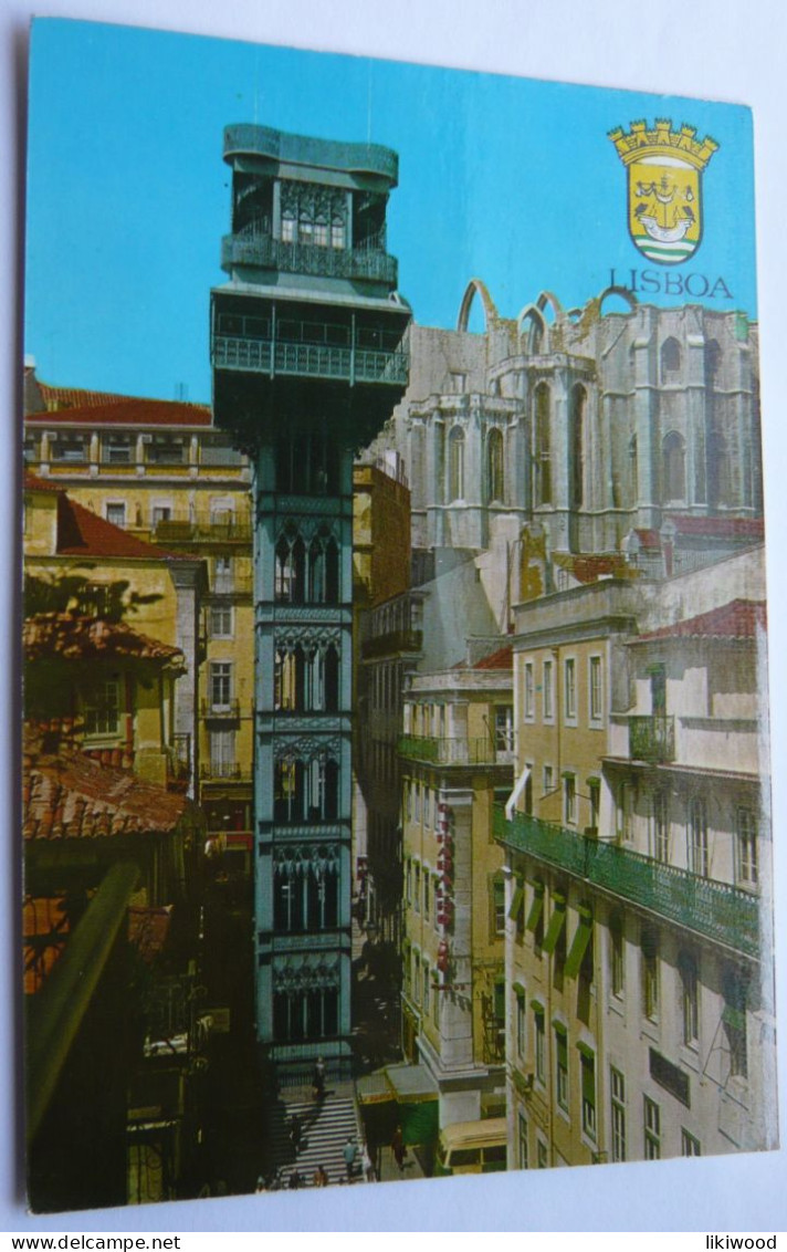 Lisbon, Lisboa - Elevador (elevator) De Santa Justa - Portugal, República Portuguesa - Lisboa