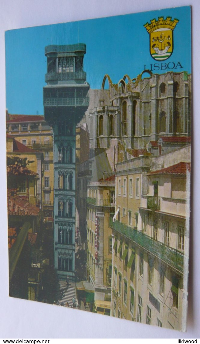 Lisbon, Lisboa - Elevador (elevator) De Santa Justa - Portugal, República Portuguesa - Lisboa