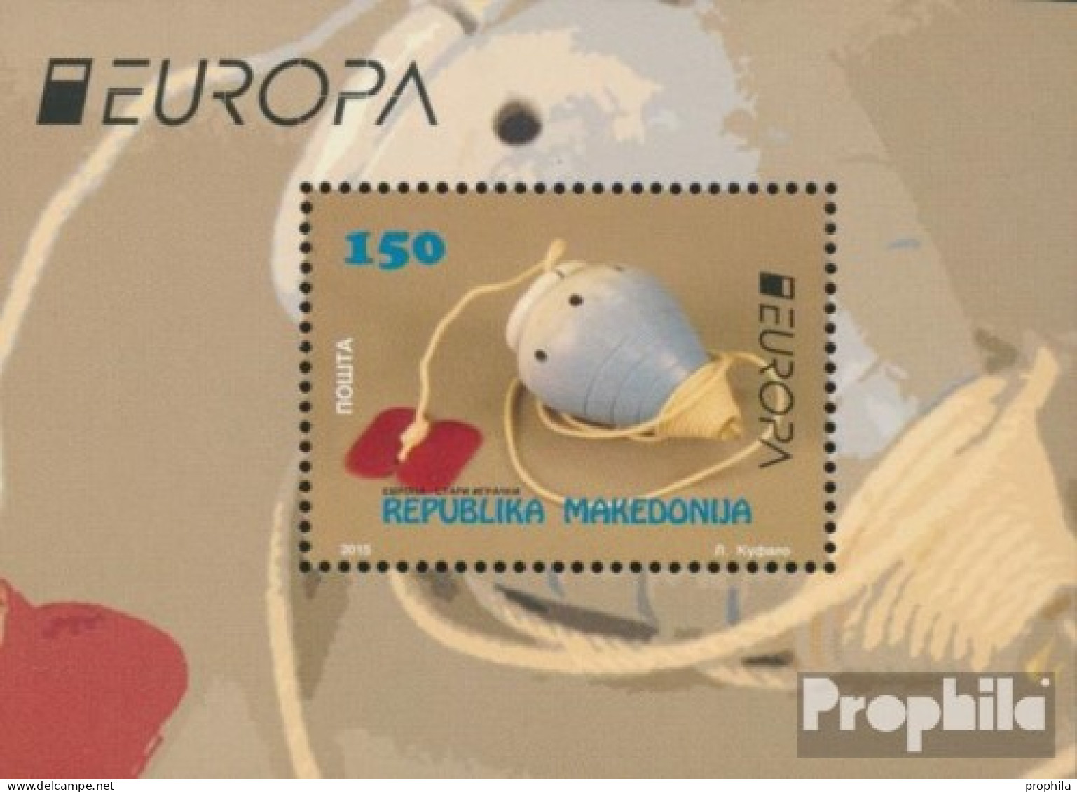 Makedonien Block28 (kompl.Ausg.) Postfrisch 2015 Historisches Spielzeug - Macedonia