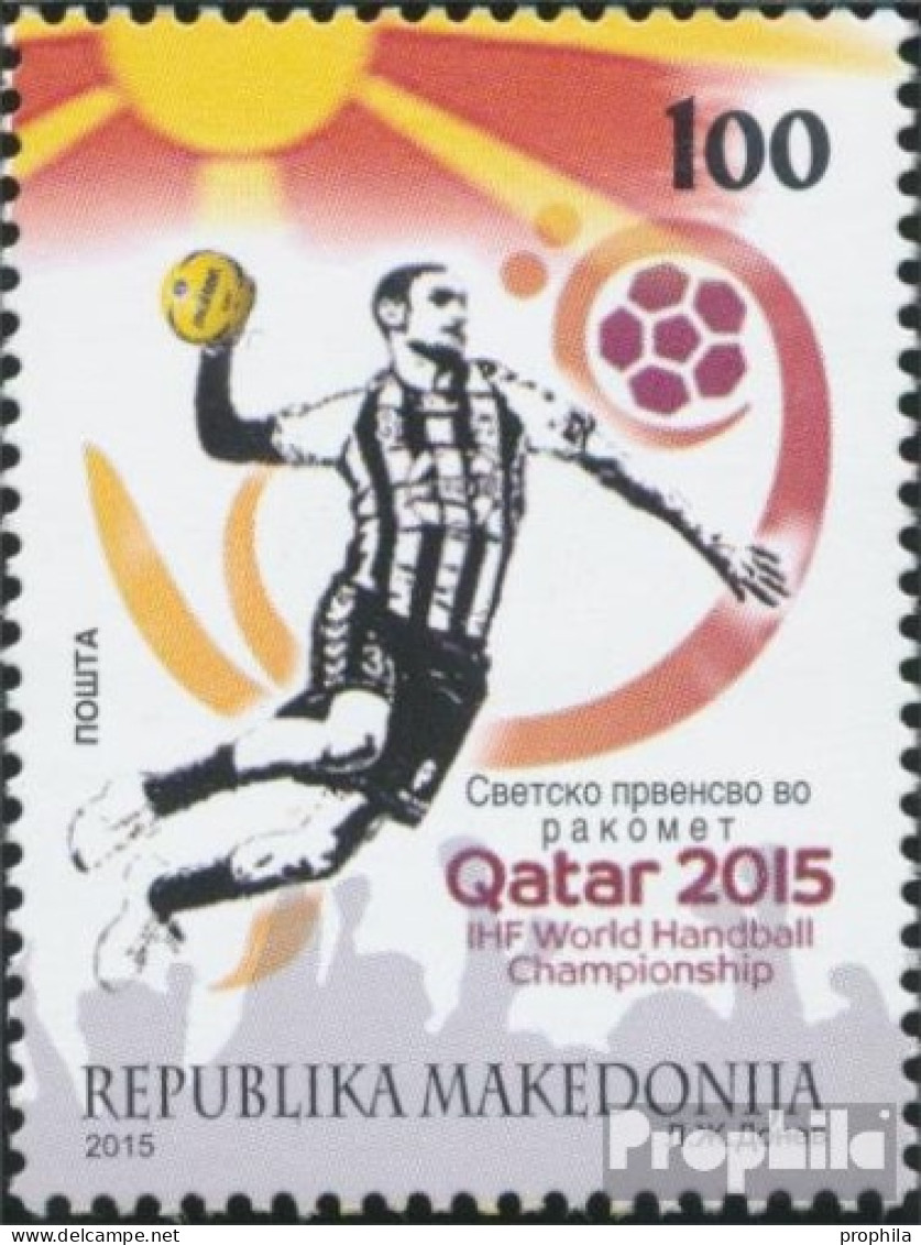 Makedonien 720 (kompl.Ausg.) Postfrisch 2015 Handball WM Herren - Macedonië