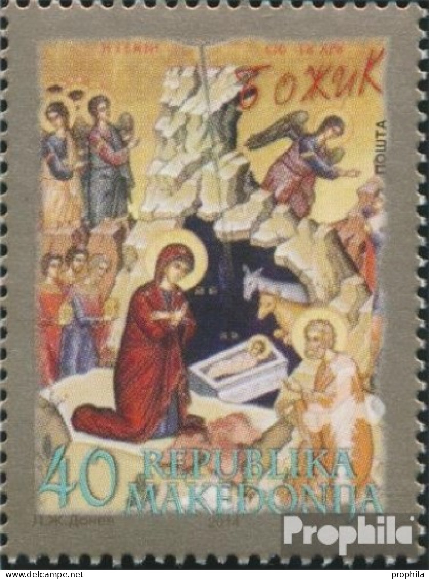 Makedonien 719 (kompl.Ausg.) Postfrisch 2015 Weihnachten - Macedonie