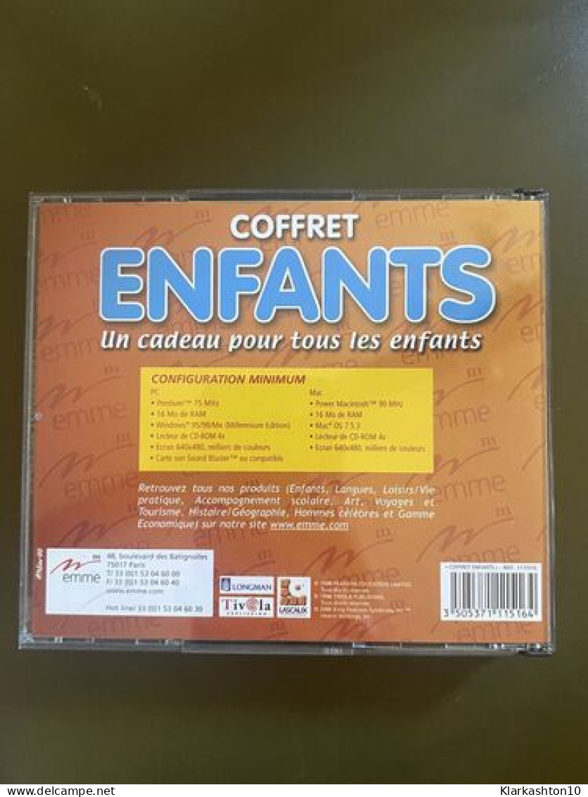 Coffret Enfants ( 4 CD-ROM ) - Otros & Sin Clasificación