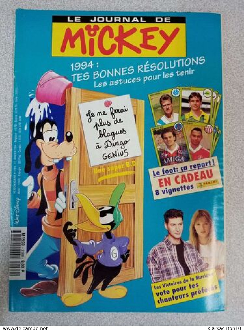 Le Journal De Mickey Nº 2169 / Janvier 1994 - Ohne Zuordnung