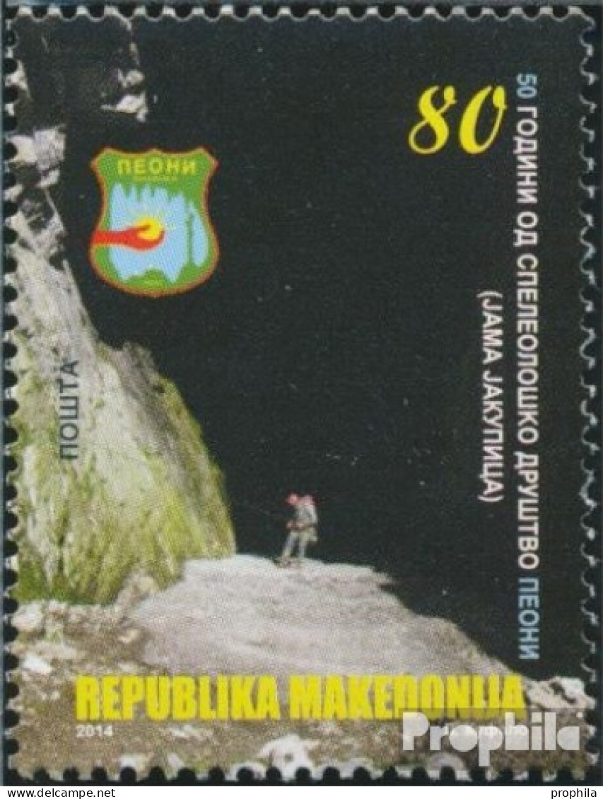 Makedonien 701 (kompl.Ausg.) Postfrisch 2014 Höhlenforschung - Macedonia