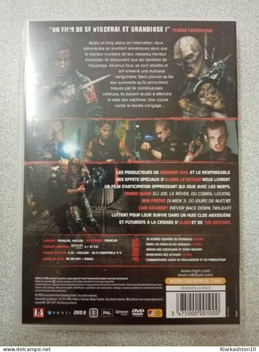 Dvd - Pandorum (Dennis Quaid) - Sonstige & Ohne Zuordnung