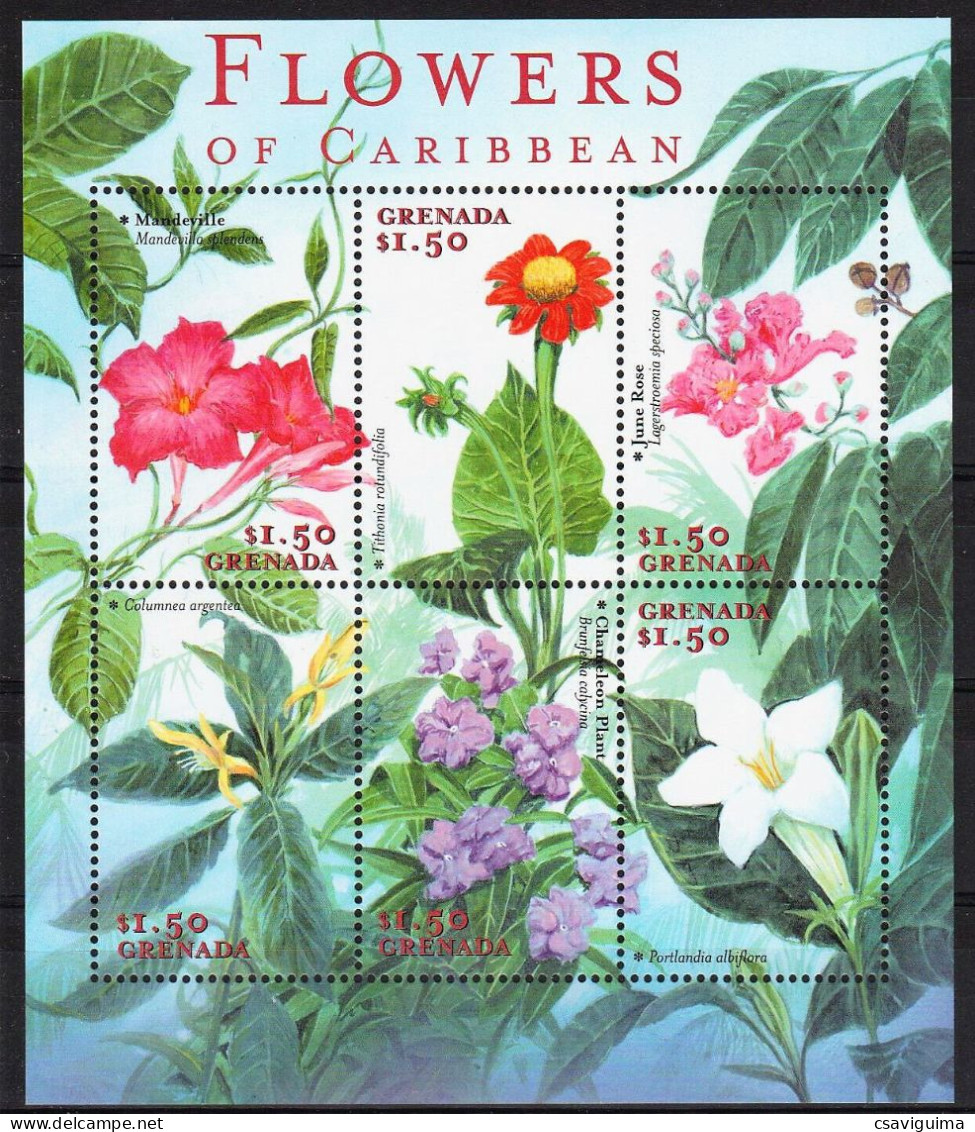 Grenada - 2000 - Flowers - Yv 3829DN/DT - Otros & Sin Clasificación